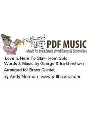 Love Is Here To Stay - Brass Quintet (Digital Download)