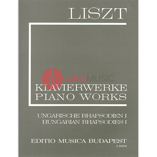 HUNGARIAN RHAPSODIES VOL 1 NOS 1 TO 9 FOR PIANO - LISZT - PIANO - EMB