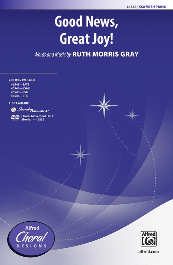 Good News, Great Joy! – SSA Choral Octavo (Digital Download)