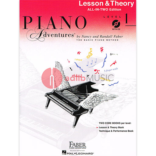 Piano Adventures All-In-Two Level 1 - Piano Lesson & Theory Book/CD by Faber/Faber Hal Leonard 119902