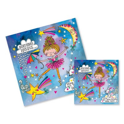 Greeting Card - Happy Birthday Ballet Fairy Jigsaw Card