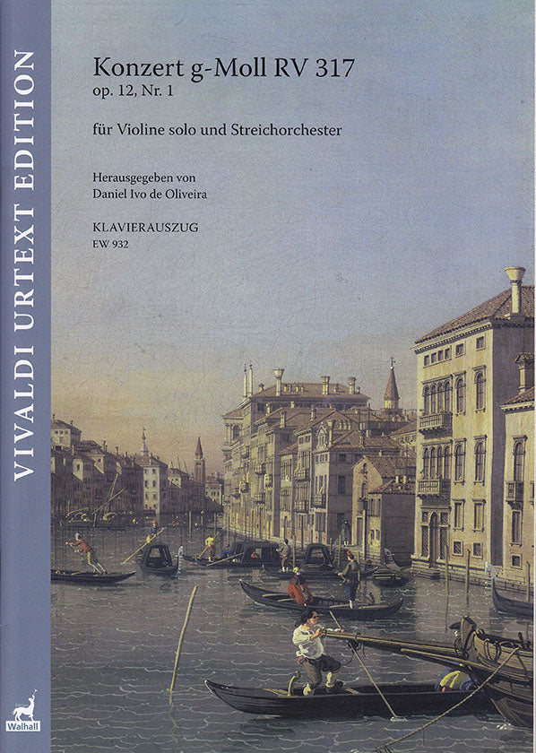 Vivaldi - Concerto in Gmin RV317 Op12/1 - Violin/Piano Accompaniment Urtext Walhall EW932