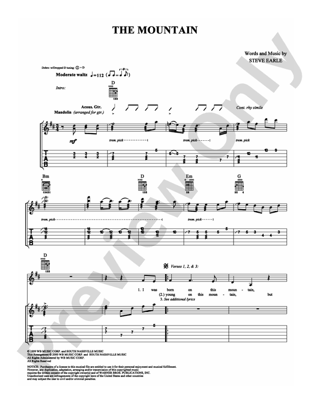 The Mountain - Guitar TAB (Digital Download)