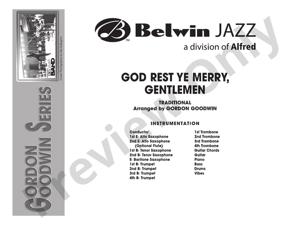 God Rest Ye Merry Gentlemen - Jazz Ensemble Conductor Score & Parts(Digital Download)
