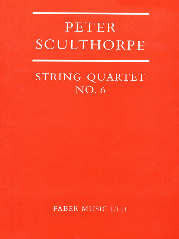 STRING QUARTET NO.6 (STUDY SCORE) - Faber 0571500501