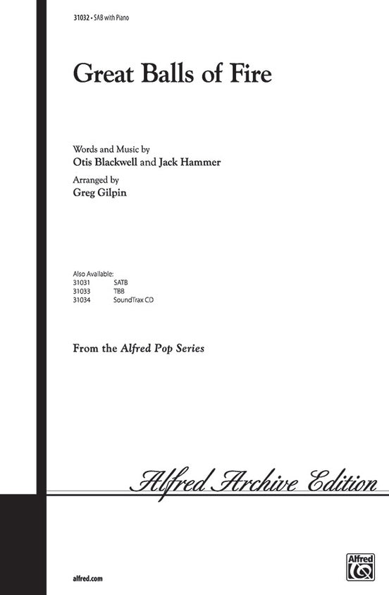 Great Balls of Fire – SAB Choral Octavo (Digital Download)