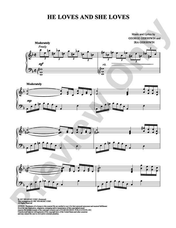 He Loves and She Loves - Piano (Digital Download)