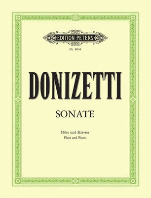 Donizetti - Sonata in Cmaj - Flute/Piano Accompaniment - Peters EP8044