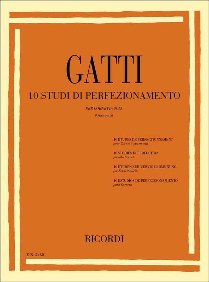 10 Studi Di Perfezionamento for Cornet/Trumpet - Gatti - Ricordi