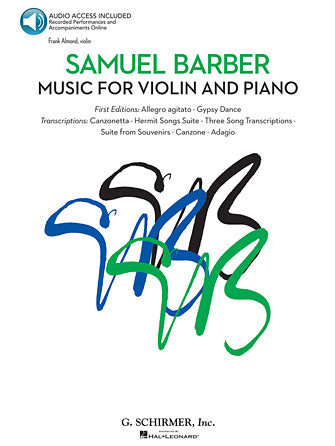 Barber - Music for Violin and Piano - Violin/Piano Accompaniment arranged by Lanning/Parman/Walters Schirmer 50490062