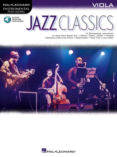 Jazz Classics For Viola Book/Online Audio Access - Viola - Hal Leonard