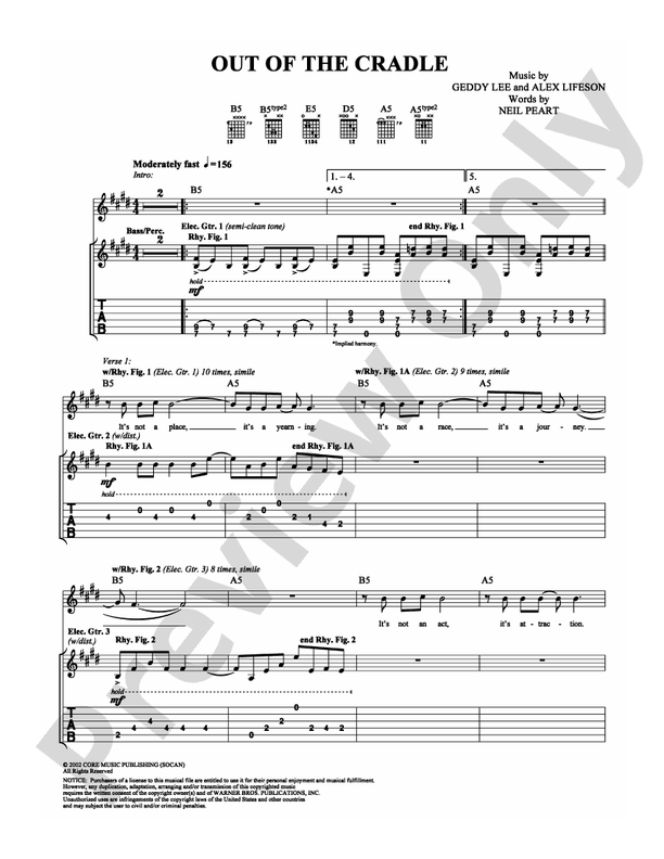 Out of the Cradle - Guitar TAB (Digital Download)