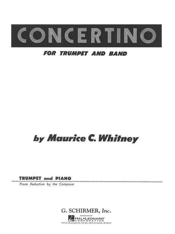 Concertino for Trumpet & Piano - Whitney - Schirmer 50287090