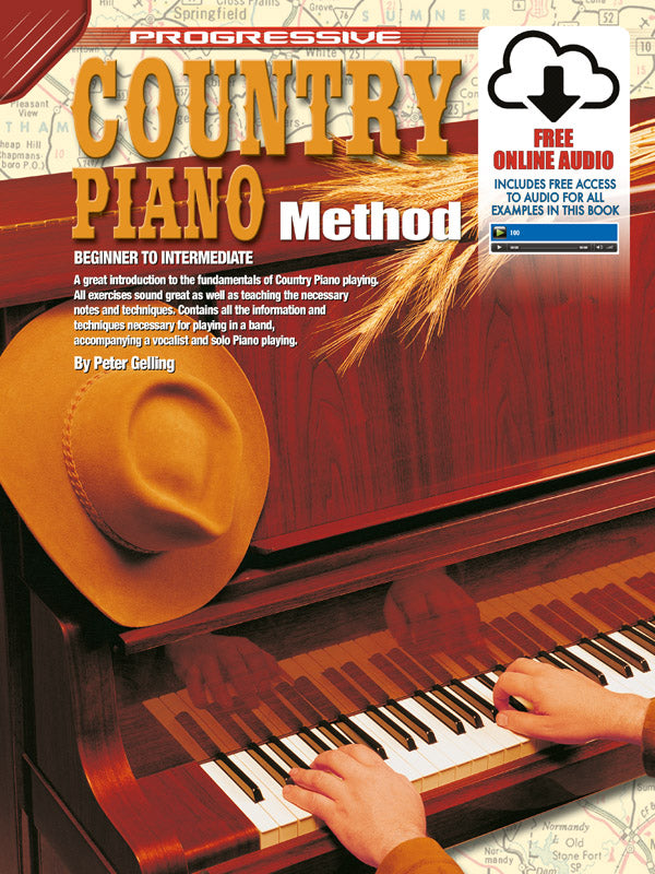 Progressive Country Piano Method Bk/OLA