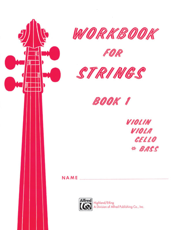 Workbook for Strings Book 1 - Bass