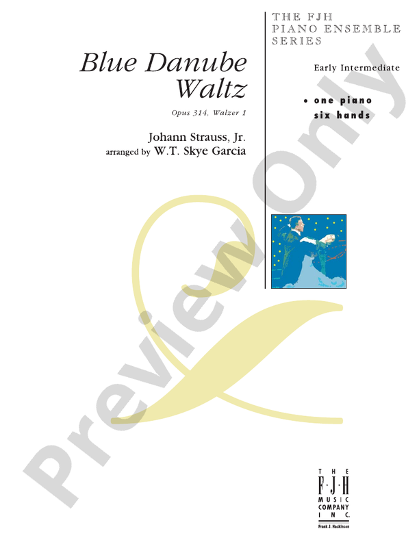 Strauss - Blue Danube Waltz - Piano (Digital Download)