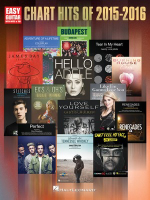 Chart Hits of 2015-2016 - Easy Guitar with Notes & Tab - Guitar|Vocal Hal Leonard Easy Guitar with Notes & TAB