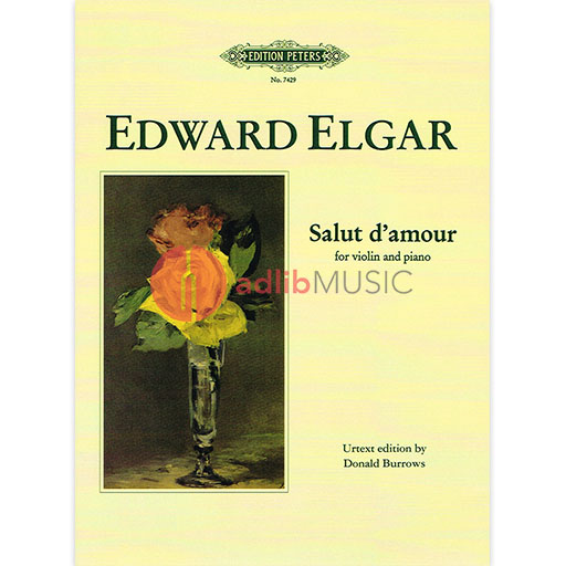 Elgar - Salut d'Amour - Violin/Piano Accompaniment Peters EP7429
