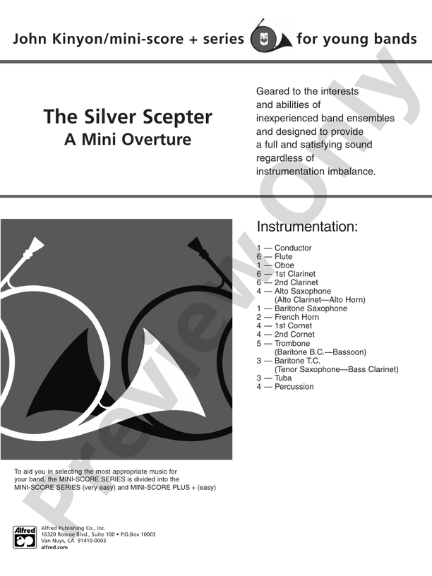 The Silver Scepter - Concert Band Conductor Score & Parts (Digital Download)