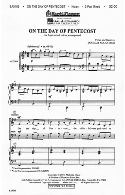 On the Day of Pentecost - Douglas Nolan - 2-Part Mixed Shawnee Press Choral Score Octavo