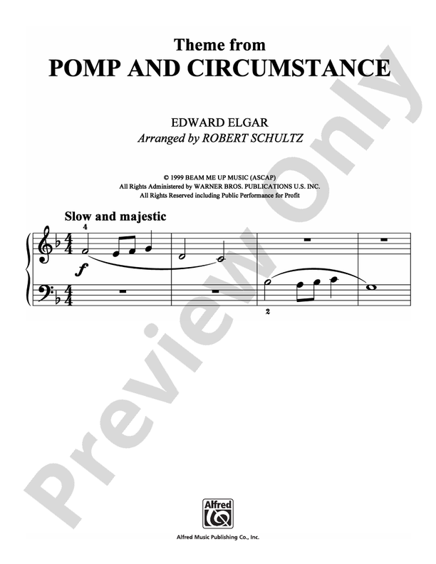 Elgar - Pomp and Circumstance (Theme) - Easy Piano (Digital Download)