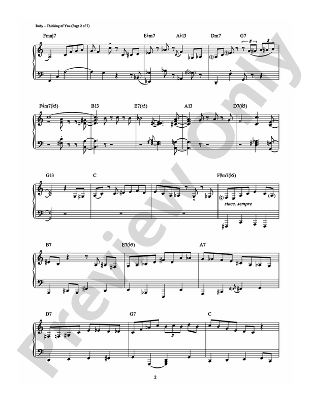 Thinking Of You - Piano (Digital Download)