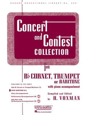 Concert and Contest Collection for Baritone B.C. - Solo Part - Various - Baritone|Euphonium Rubank Publications