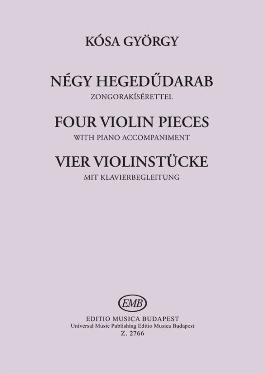 Kosa - 4 Pieces - Violin/Piano Accompaniment EMB Z2766