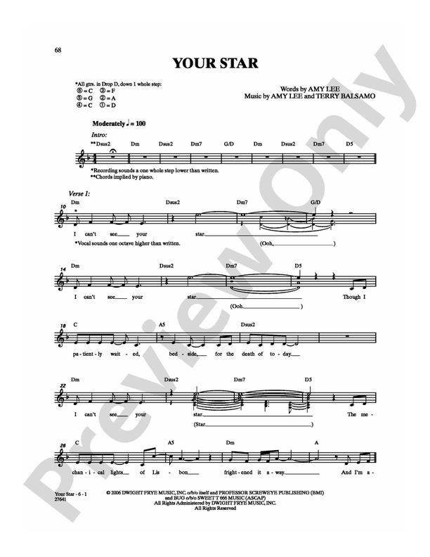 Your Star - Guitar TAB (Digital Download)