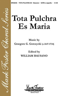 Tota Pulchra es Maria - Grzegorz Gorczcyki - SATB Shawnee Press Choral Score Octavo