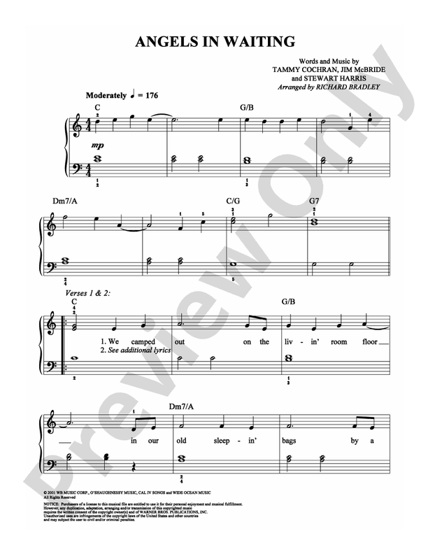 Angels in Waiting - Arr. Richard Bradley - Easy Piano (Digital Download)