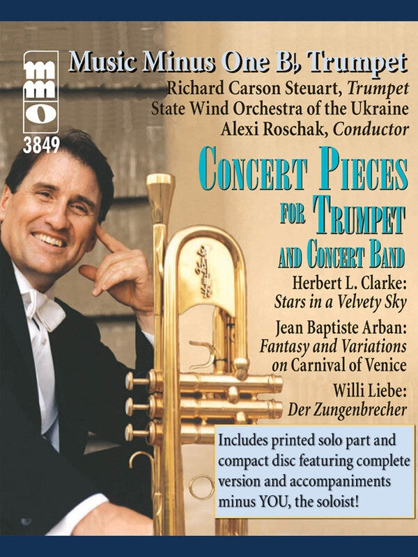 Concert Pieces for Trumpet and Concert Band - Bk/CD - Steuart - MusicMinusOne