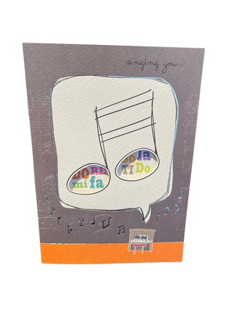 Greeting Card - Quavers and a Piano