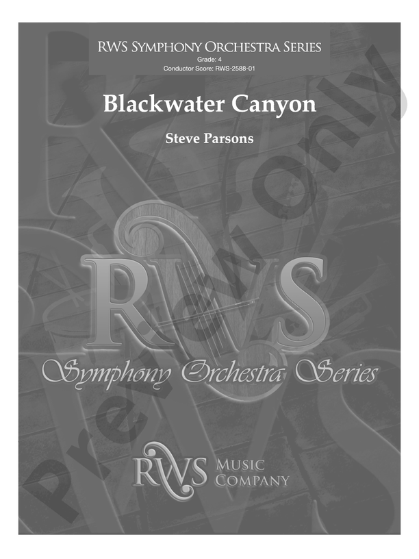 Blackwater Canyon - Full Orchestra Conductor Score & Parts (Digital Download)