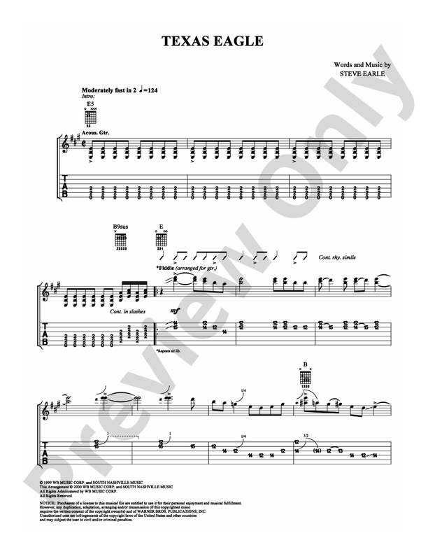 Texas Eagle - Guitar TAB (Digital Download)
