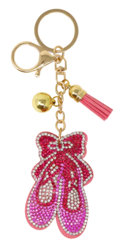 Ballet Shoes Keyring Ring or Bag Charm