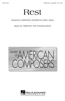 Rest - Timothy Tharaldson - SATB divisi Hal Leonard Choral Score Octavo