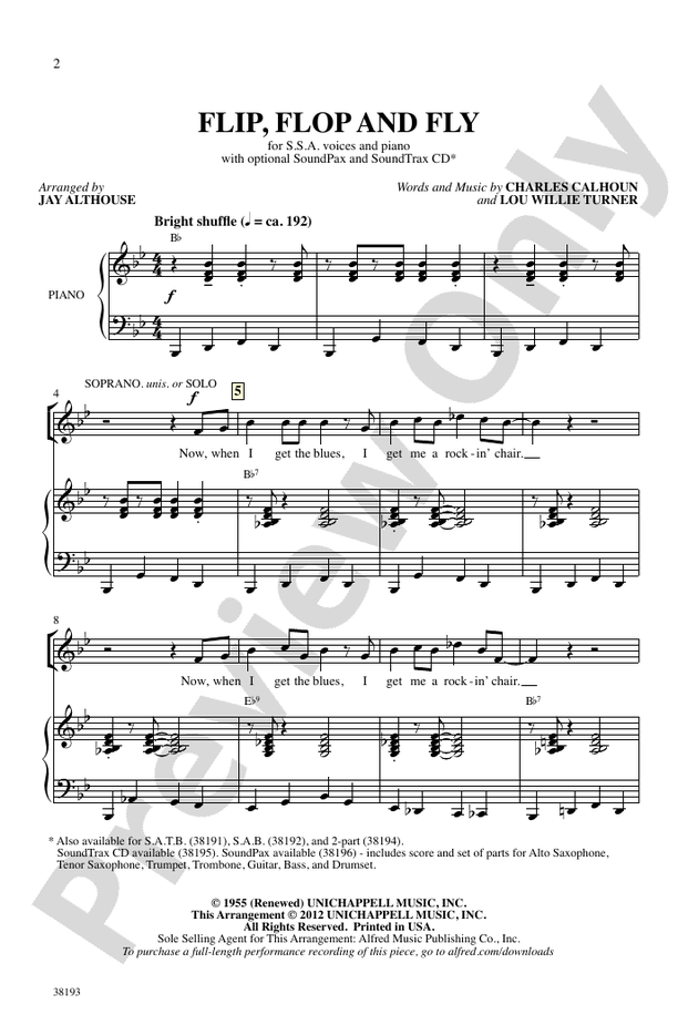 Flip, Flop and Fly – SSA Choral Octavo (Digital Download)
