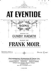 At Eventide - Vocal/Piano (Digital Download)