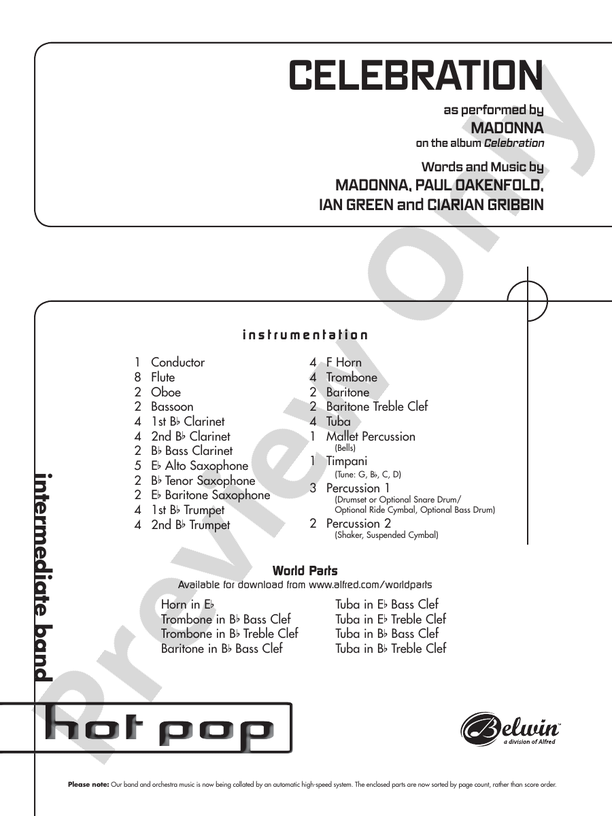 Celebration - Concert Band Conductor Score & Parts (Digital Download)
