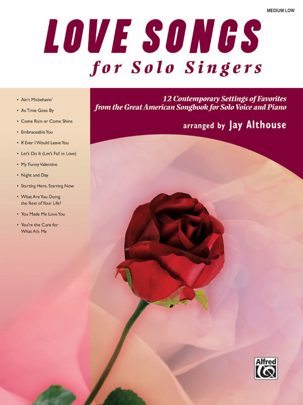 LOVE SONGS FOR SOLO SINGERS MED/LOW BK