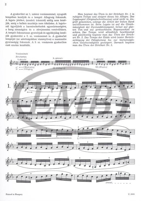 Dont - Preliminary Studies Op37 to Etudes by Kreutzer & Rode - Violin Solo EMB Z2604