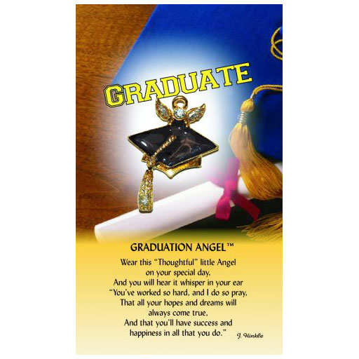 Graduation Angel Lapel Pin and Poem