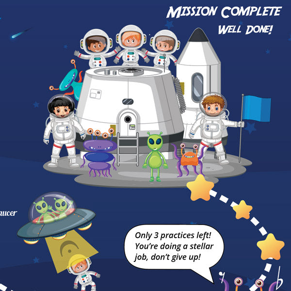 Space Quest A3 Music Practice Chart by Musically Gifted