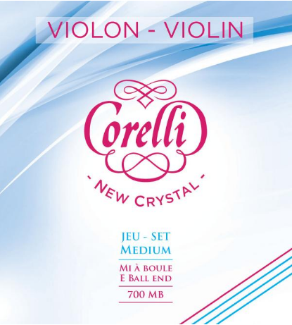 Corelli New Crystal Violin String Set 4/4 Medium