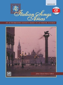 26 Italian Songs and Arias Medium-Low Voice Bk/CD