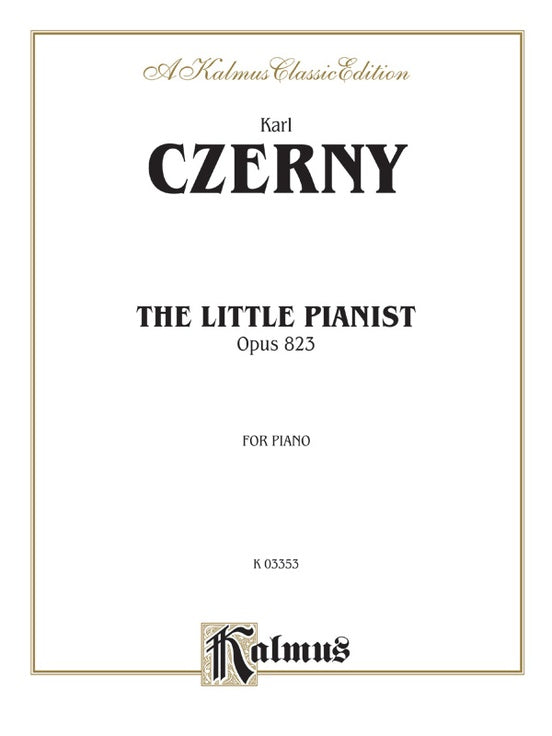 Czerny - Little Pianist, Op. 823 - Piano Solo (Digital Download)