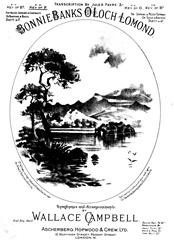 Bonnie Banks O'Loch Lomond (Archive pages) - F Major Vocal/Piano (Digital Download)
