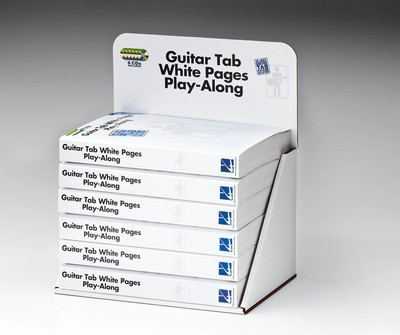 Guitar Tab White Pages Play Along Counter Displa -