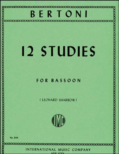 12 Studies for Bassoon - Umberto Bertoni - IMC3134
